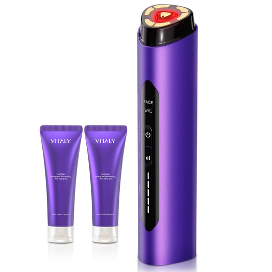 Skin Tightening Face Machine Facial Massager Light Therapy for Face 3 in 1 Microcurrent Facial Device Home Use Anti-Aging Device 5 Level for Facial Firming Wrinkle Lifting Toning Glow Boost